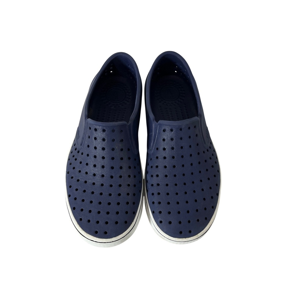 Native Miles Slip On Shoes Kids Size 4 Navy Blue Perforated Water Shoes